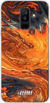Samsung Galaxy A6 Plus (2018) Hoesje Transparant TPU Case - Magma River #ffffff