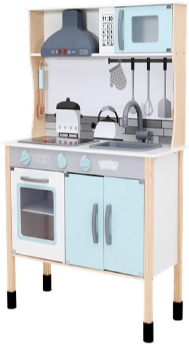Houten keuken - Speelgoed keuken - Keuken met licht en geluid Speelgoed -... | bol.com