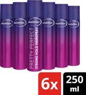 Andrélon Pink Collection Pretty Perfect Strong Hold Haarspray - 6 x 250 ml - Voordeelverpakking