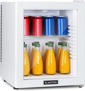 Klarstein Brooklyn 32 White mini-koelkast 32 liter - barmodel koelkast - glazen deur - led schap - 23 dB - wit