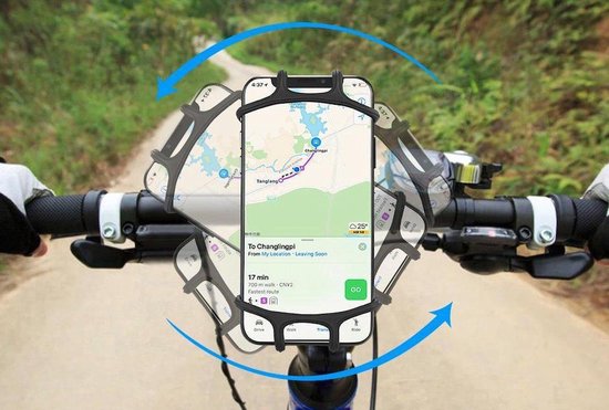 Support Vélo Universel Pour Téléphone – Silicone, Fixation Guidon, Neuf