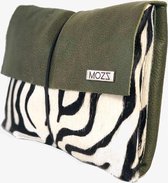 MOZZ Luieretui Leer Groen Zebra
