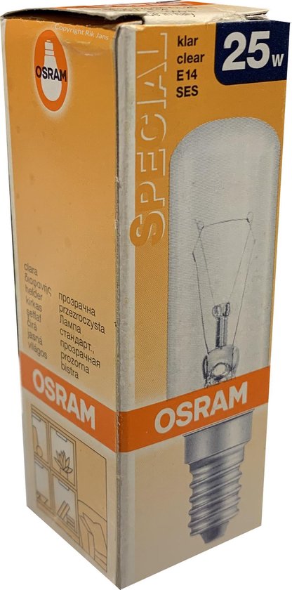 Osram Special 25W gloeilamp E14 kleine fitting helder 190lm | bol.com