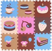 Puzzelmat Fruit & Cake - Speelkleed/Speelmat/Vloermat Voor Kinderen - Foam Speelmat 30 x 30 CM