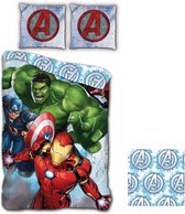 Marvel Avengers Dekbedovertrek Team - Eenpersoons - 140 x 200 cm - Flanel