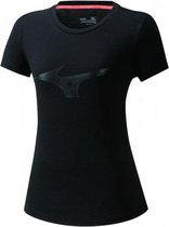 Mizuno Athletic RB Shirt Dames - Zwart - maat XS