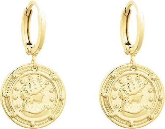 Zilver, 18K vergulde ketting, armband en oorbellen - 3-delige