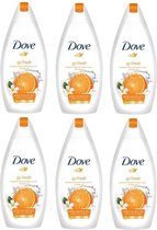 Dove Douchegel Go Fresh Revitalize Mandarijn & Tiarebloem - Voordeelverpakking 6 x 500 ML