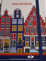 Notitieboekje - Grachtenpanden - Amsterdam -  14 x 11 x 1 cm