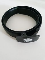 Broeksriem leder met Star of Life logo (gelaserd) maat: 120cm