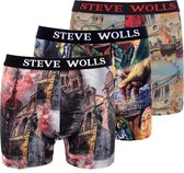 Steve Wolls® - Boxershorts - 3 Pack - Maat M - Set 03