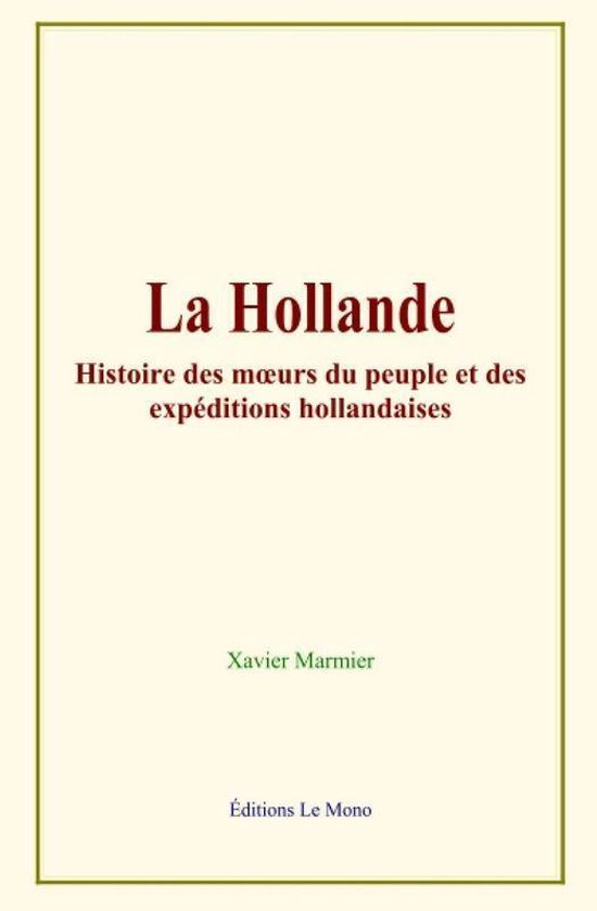 La Hollande - cover