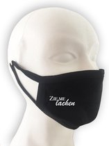 MASKER MET TEKST 'ZIE ME LACHEN'