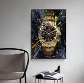 Rolex schilderij - Canvas poster - Canvas - Rolex - Schilderij - Poster - Premium decoratie - Huisdecoratie - 70x90cm - XL Canvas - Valentijn cadeau voor hem