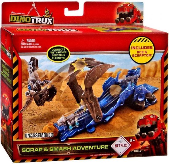 Ensemble de jeu Mattel DinoTrux avec Ace et Scraptor | bol