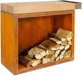 OFYR Butcher block storage 90 Corten Teak Wood - Ofyr - Metaal - Bruin