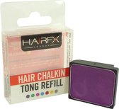 HairFX London Hair ChalkIn Tong Refill Haarkrijt kleur styling wasbaar 4g - Purple Passion Purple Passion