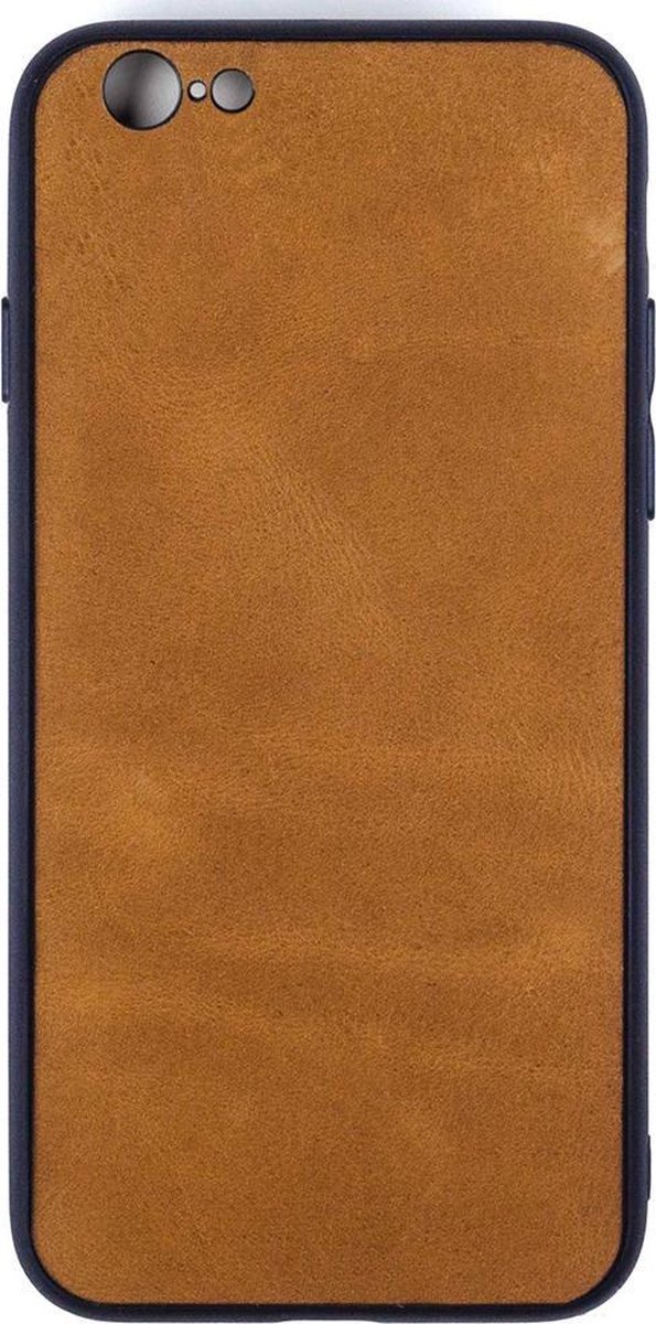 Leren Telefoonhoesje iPhone 6/6S – Bumper case - Cognac Bruin