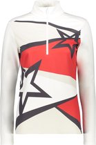 CMP CMP Sweat Skipulli Wintersportpully - Maat 42  - Vrouwen - wit/rood/zwart