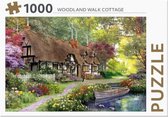 Puzzel 1000  stukjes - REBO - Woodland walk cott