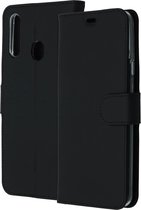 Samsung Galaxy A20s Hoesje Met Pasjeshouder - Accezz Wallet Softcase Bookcase - Zwart