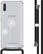iMoshion Design hoesje met koord voor de Samsung Galaxy A70 - Paardenbloem - Wit