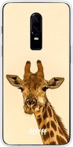 OnePlus 6 Hoesje Transparant TPU Case - Giraffe #ffffff