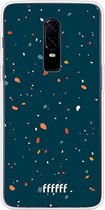 OnePlus 6 Hoesje Transparant TPU Case - Terrazzo N°9 #ffffff