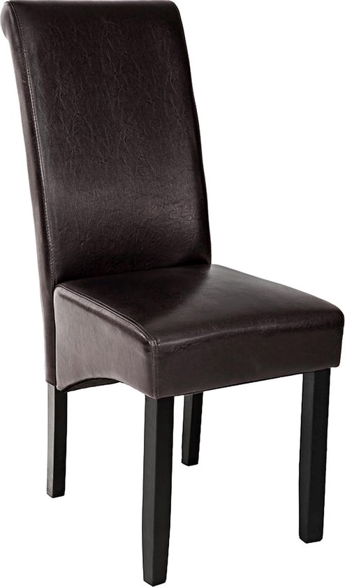 tectake® - eetkamerstoel stoel ergonomisch - bruin - 400555