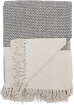 Bloomingville Plaid Gris coton 160x130cm