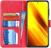 Xiaomi Poco X3 / X3 Pro Hoesje Book Case met Pasjes Kunstleer Rood