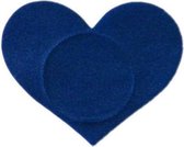 Tepelcover blauw hart | Versiering - Sexy - Sticker