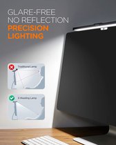 Tomons Beeldscherm lamp LED kleurtemperatuur 3000K -6000 K - USB voeding - Touch-bediening- traploos dimbaar - Intelligent design
