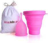 PinkyCup Menstruatiecup met Sterilisator - Medisch Siliconen Cups - Herbruikbaar - Milieuvriendelijk