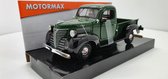 MotorMax Plymouth Pick Up 1941 Groen-Zwart 1:24