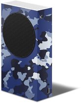 XBOX Series S Console Skin Camouflage Blauw Sticker