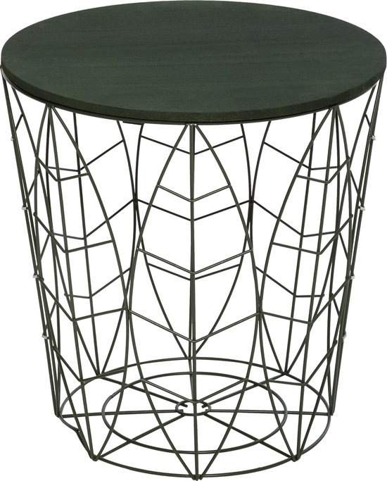 Table basse feuille Atmosphera Kumi Table basse Corbeille en fil