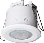 Bewegingssensor - Aigi - Inbouw Rond - Mat Wit Kunststof - 360° 8m - BSE