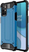 OnePlus 8T Hoesje Shock Proof Hybride Back Cover Lichtblauw