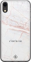 iPhone XR hoesje siliconen - C'est la vie | Apple iPhone XR case | TPU backcover transparant