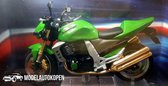 Kawasaki Z1000 (Groen) (12 cm) 1/24 Atlas Superbikes - Modelmotor - Schaalmodel - Model motor - Miniatuurmotor - Miniatuur motor