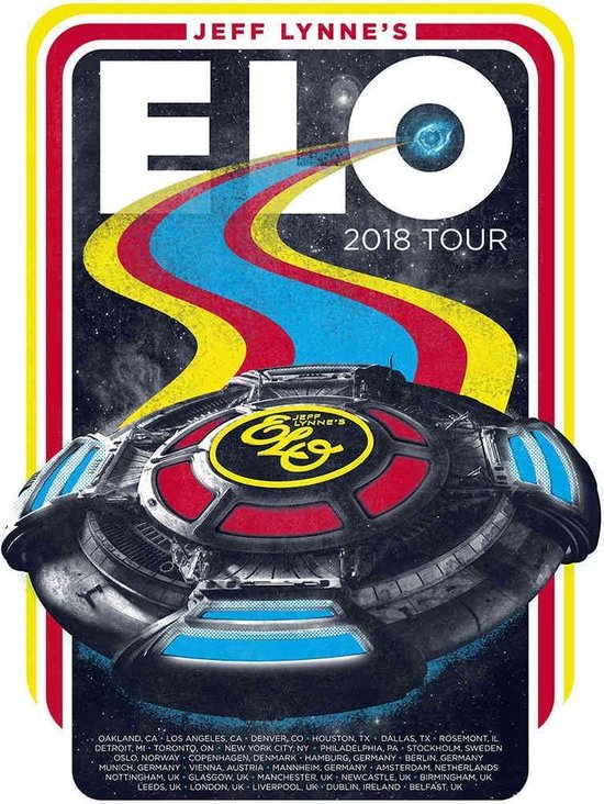 Rock Off Poster - Electric Light Orchestra Tour - 61 X 45.7 Cm - Multicolor