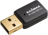 Edimax EW-7822UTC Draadloze Usb-adapter Ac1200 Wi-fi Zwart