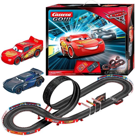 Theoretisch Brein Begraafplaats Carrera GO!!! Disney Cars - Finish First! - Speelgoed Racebaan | bol.com