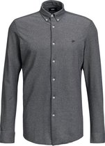 WE Fashion Heren slim fit overhemd van piqué jersey -Maat M