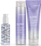 Joico Blonde Life Violet set (3st) shampoo 300ml - Conditioner 250ml - Glow oil 100ml