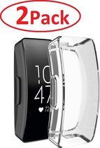 Full Cover Screen Protector Cover Case Bumper Hoesje Geschikt Voor  Fitbit Ace 2 Kids - Beschermkap Beschermhoes Screenprotector Beschermer Hoes - Volledige 360 Graden Display & Ra