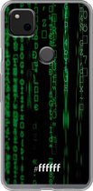 Google Pixel 4a Hoesje Transparant TPU Case - Hacking The Matrix #ffffff