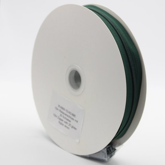 Swpeet 1 rol 10 Yard grijze nylon rits tape met 20 stuks bijpassende rits schuifregelaars assortiment kit, vervangende ritssluiting set met dubbele