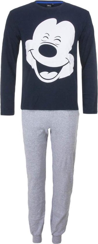 Mickey Mouse heren pyjama, volwassenen, grijs maat XL bol.com